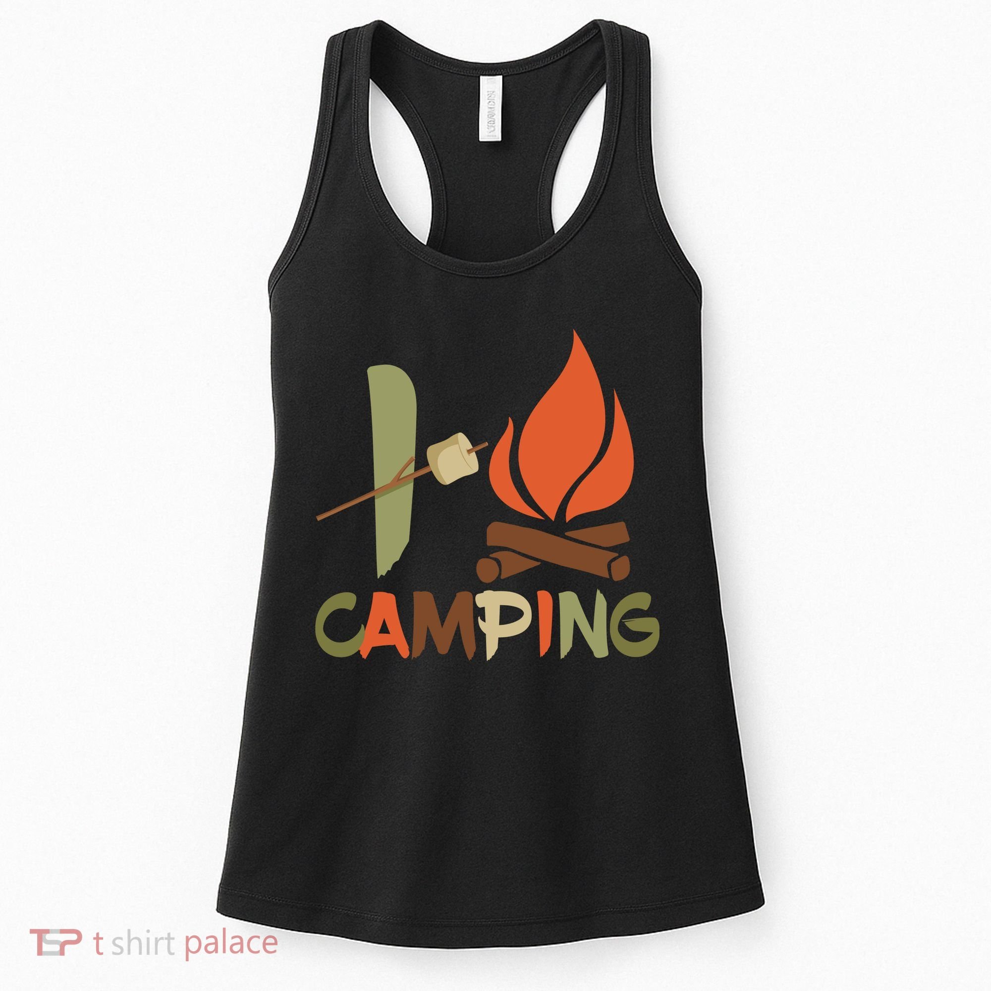 I Love Camping Campfire And S'more Women's Tank Top