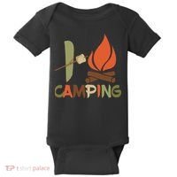 I Love Camping Campfire And S'more Baby Bodysuit thumb 0