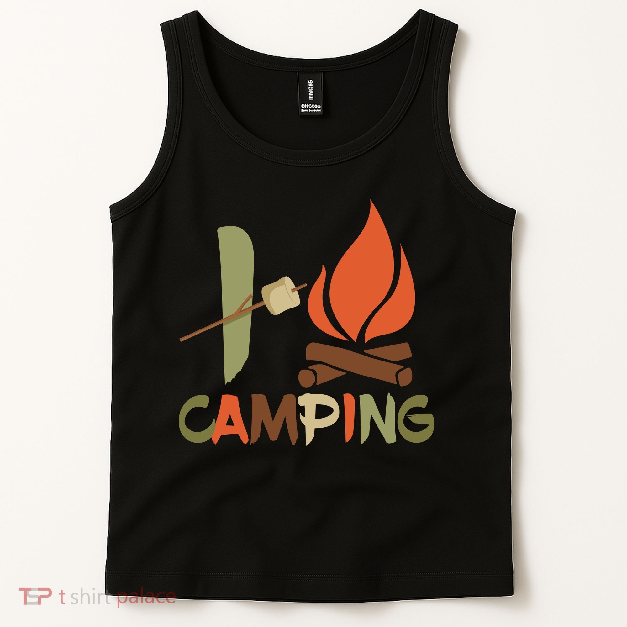 I Love Camping Campfire And S'more Tank Top