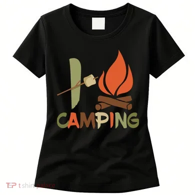 I Love Camping Campfire And S'more Women's T-Shirt