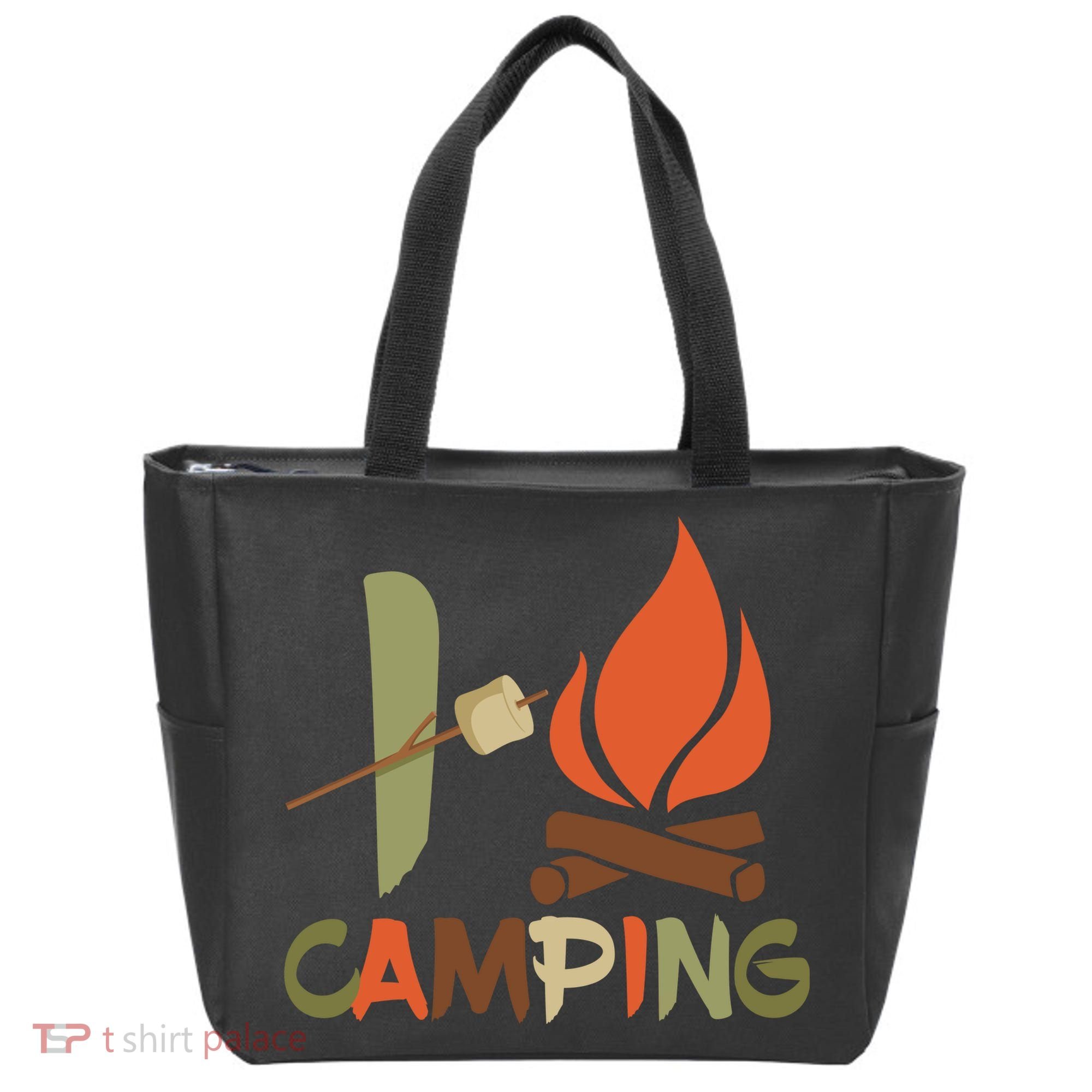 I Love Camping Campfire And S'more Tote Bag