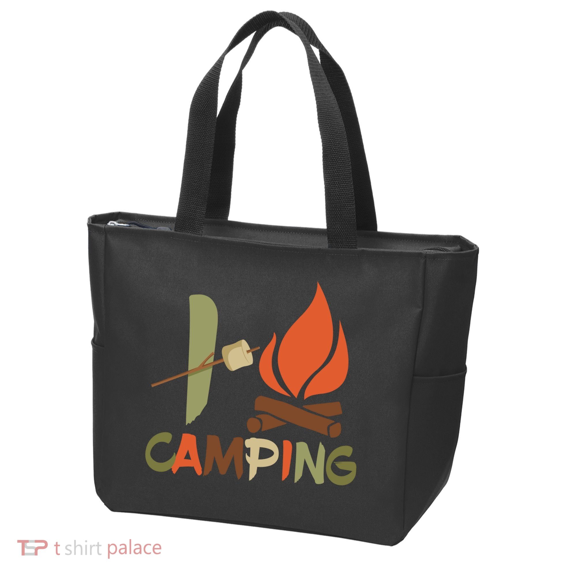 I Love Camping Campfire And S'more Tote Bag