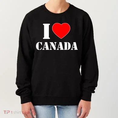 I Love Canada Women's Sweatshirt