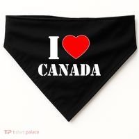 I Love Canada USA-Made Doggie Bandana thumb 0