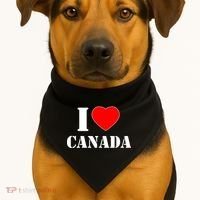 I Love Canada USA-Made Doggie Bandana thumb 1