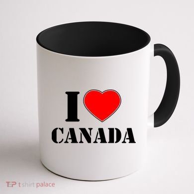 I Love Canada Coffee Mug back