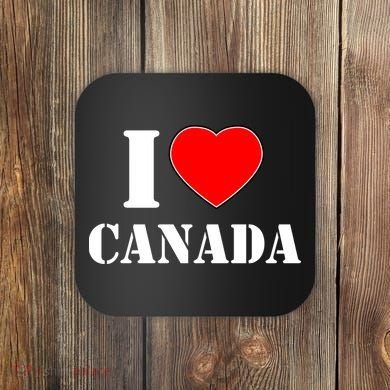 I Love Canada Coaster