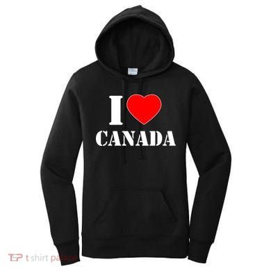 I Love Canada Women's Hoodie