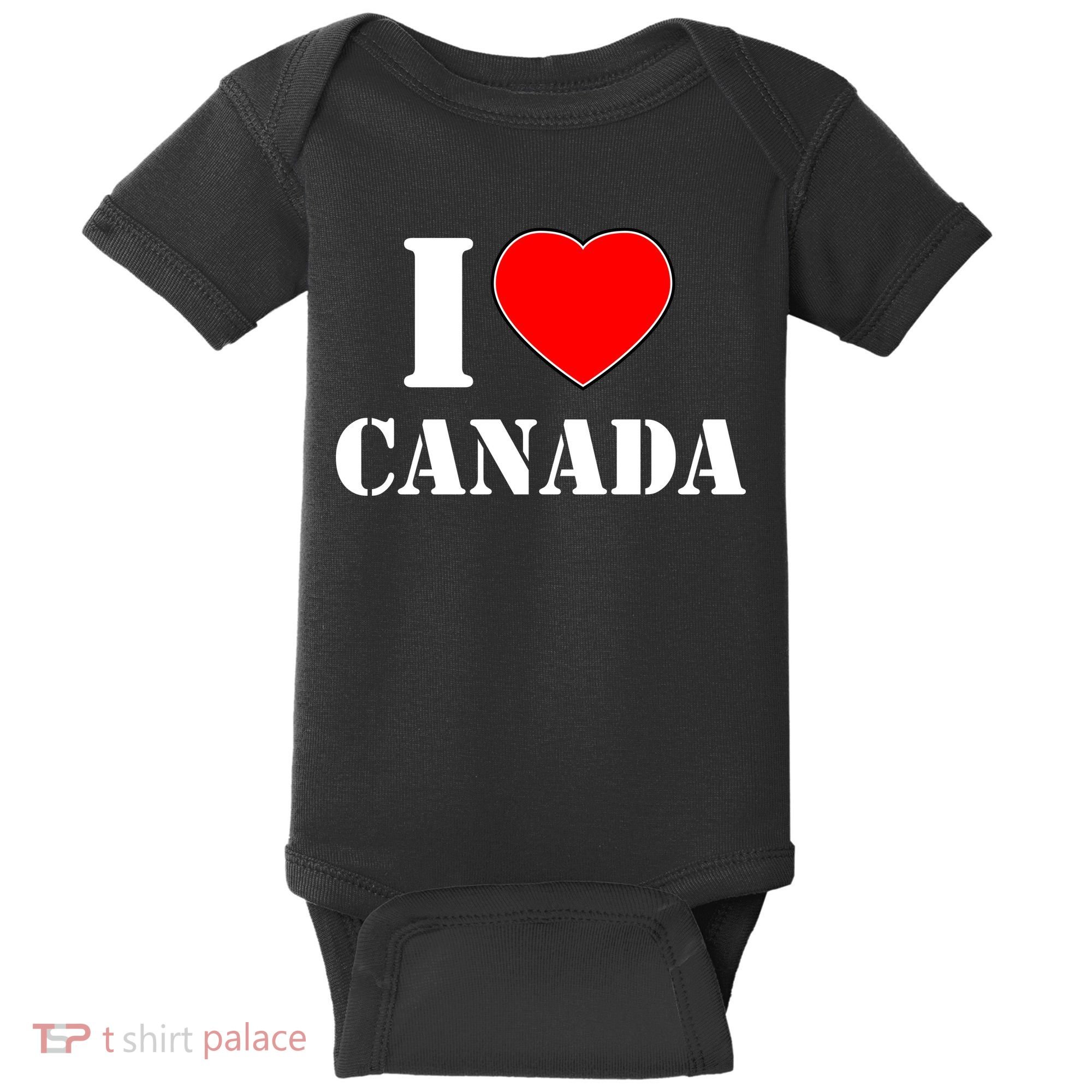 I Love Canada Baby Bodysuit