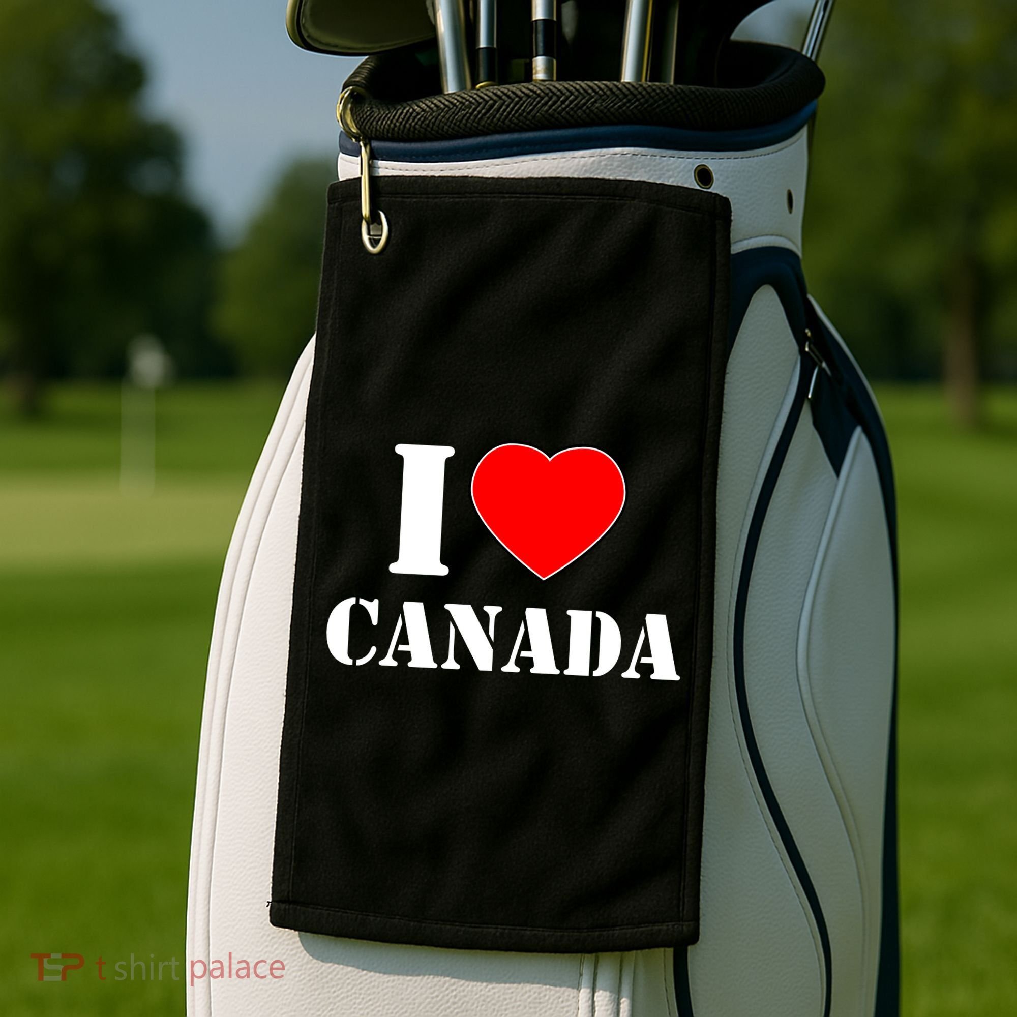 I Love Canada Golf Towel