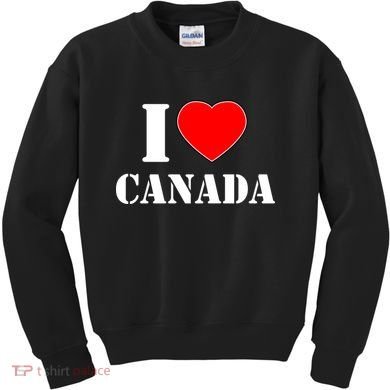I Love Canada Kids Sweatshirt