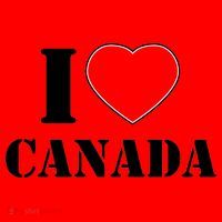I Love Canada Santa Hat thumb 1