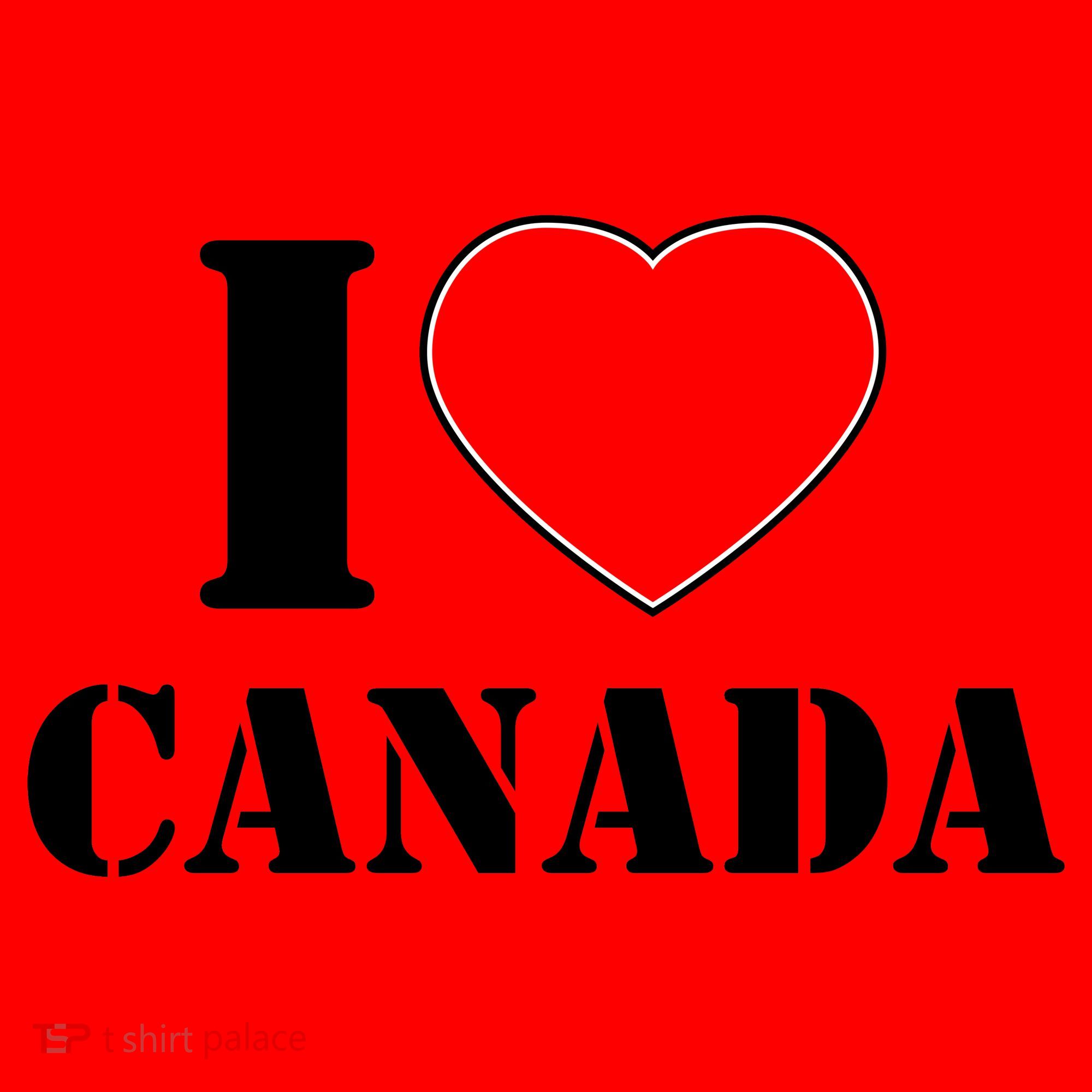 I Love Canada Santa Hat