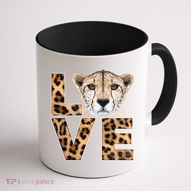 I Love Cheetahs Coffee Mug back