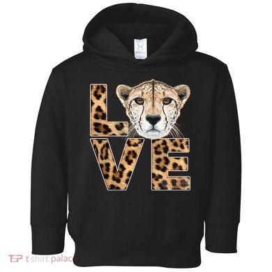 I Love Cheetahs Toddler Hoodie