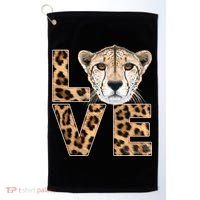I Love Cheetahs Golf Towel thumb 0