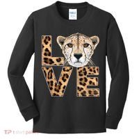 I Love Cheetahs Kids Long Sleeve Shirt thumb 0