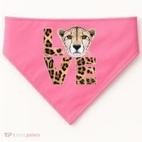 I Love Cheetahs USA-Made Doggie Bandana thumb 0