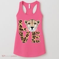 I Love Cheetahs Women's Tank Top thumb 0