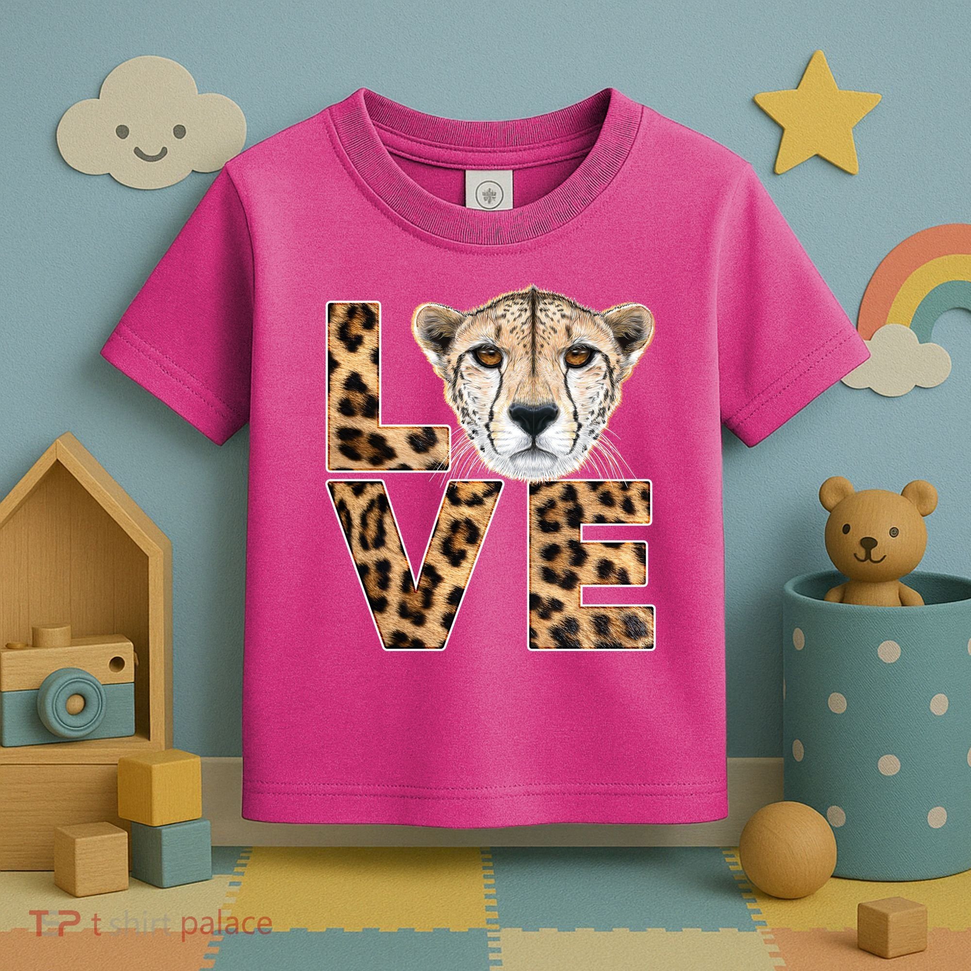 I Love Cheetahs Toddler T-Shirt