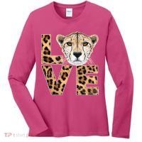 I Love Cheetahs Women's Long Sleeve Shirt thumb 0