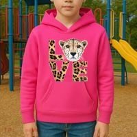 I Love Cheetahs Kids Hoodie thumb 2