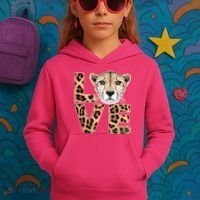 I Love Cheetahs Kids Hoodie thumb 3
