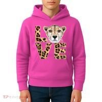 I Love Cheetahs Kids Hoodie thumb 4