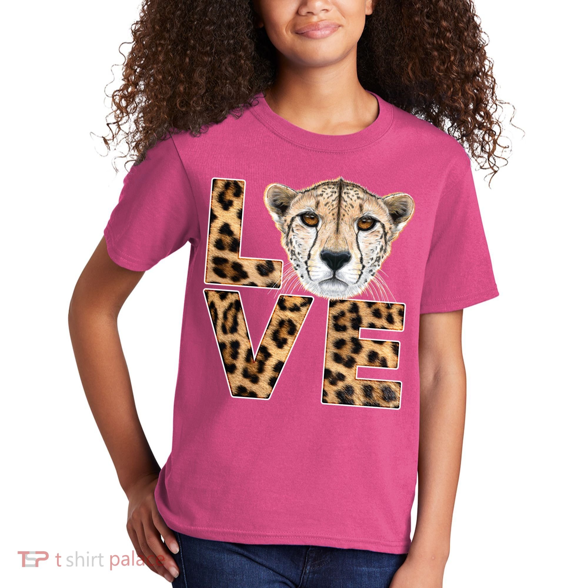 I Love Cheetahs Kids T-Shirt