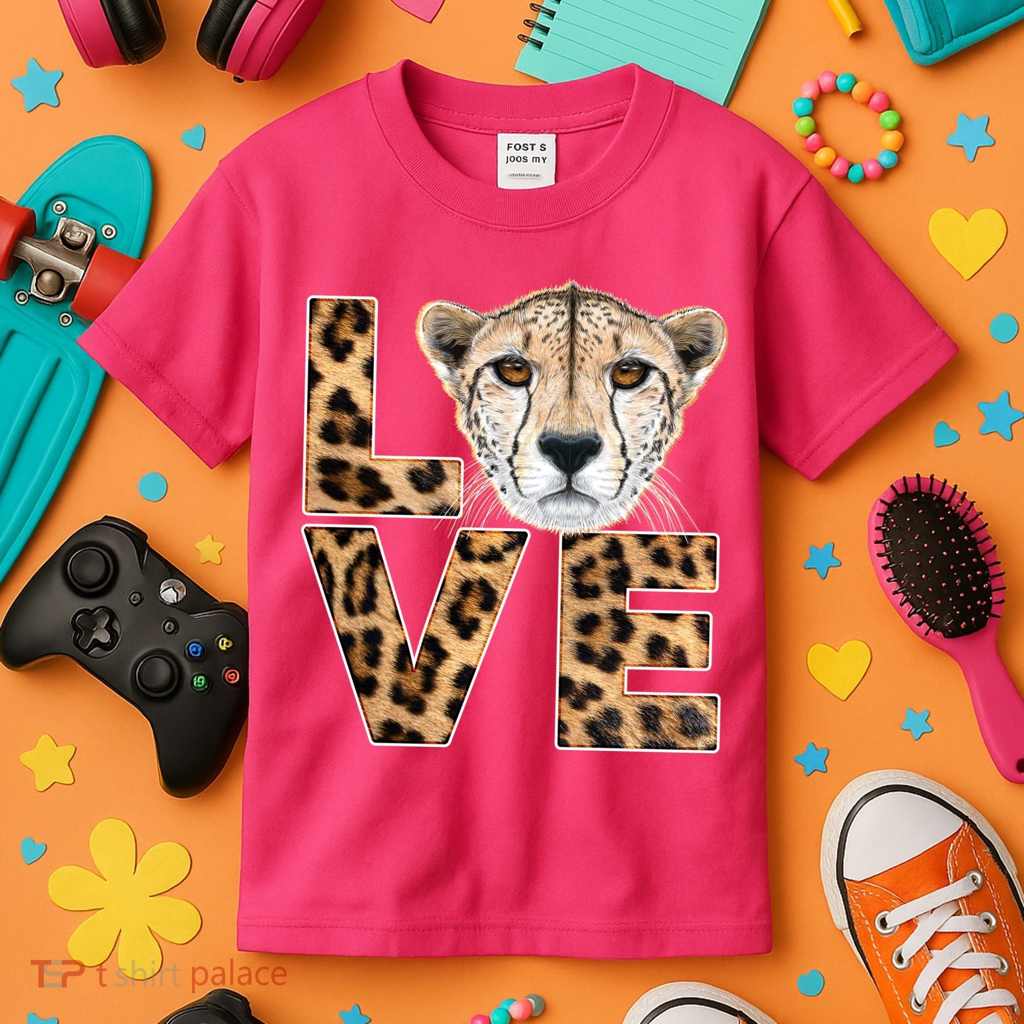 I Love Cheetahs Kids T-Shirt