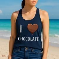 I Love Chocolate Women's Tank Top thumb 2