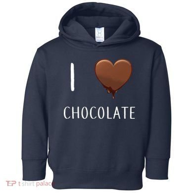 I Love Chocolate Toddler Hoodie