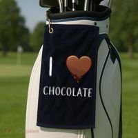 I Love Chocolate Golf Towel thumb 2