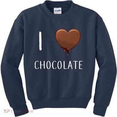 I Love Chocolate Kids Sweatshirt