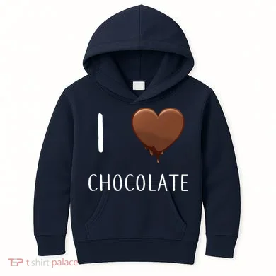 I Love Chocolate Kids Hoodie
