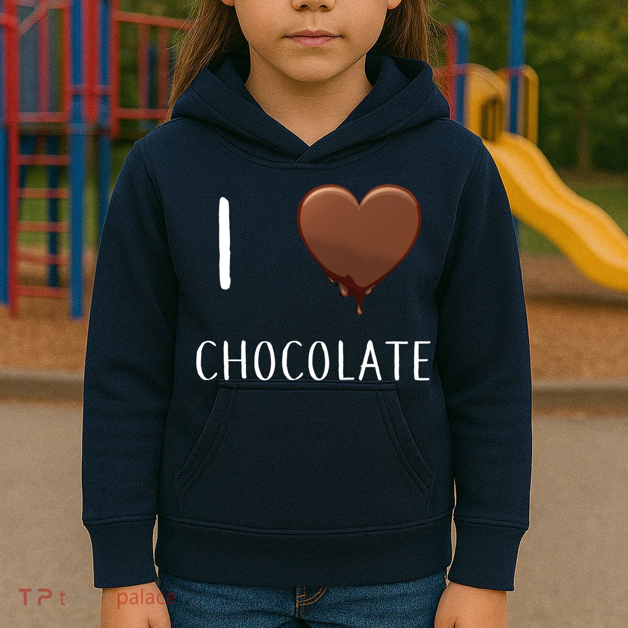 I Love Chocolate Kids Hoodie