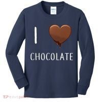 I Love Chocolate Kids Long Sleeve Shirt thumb 0