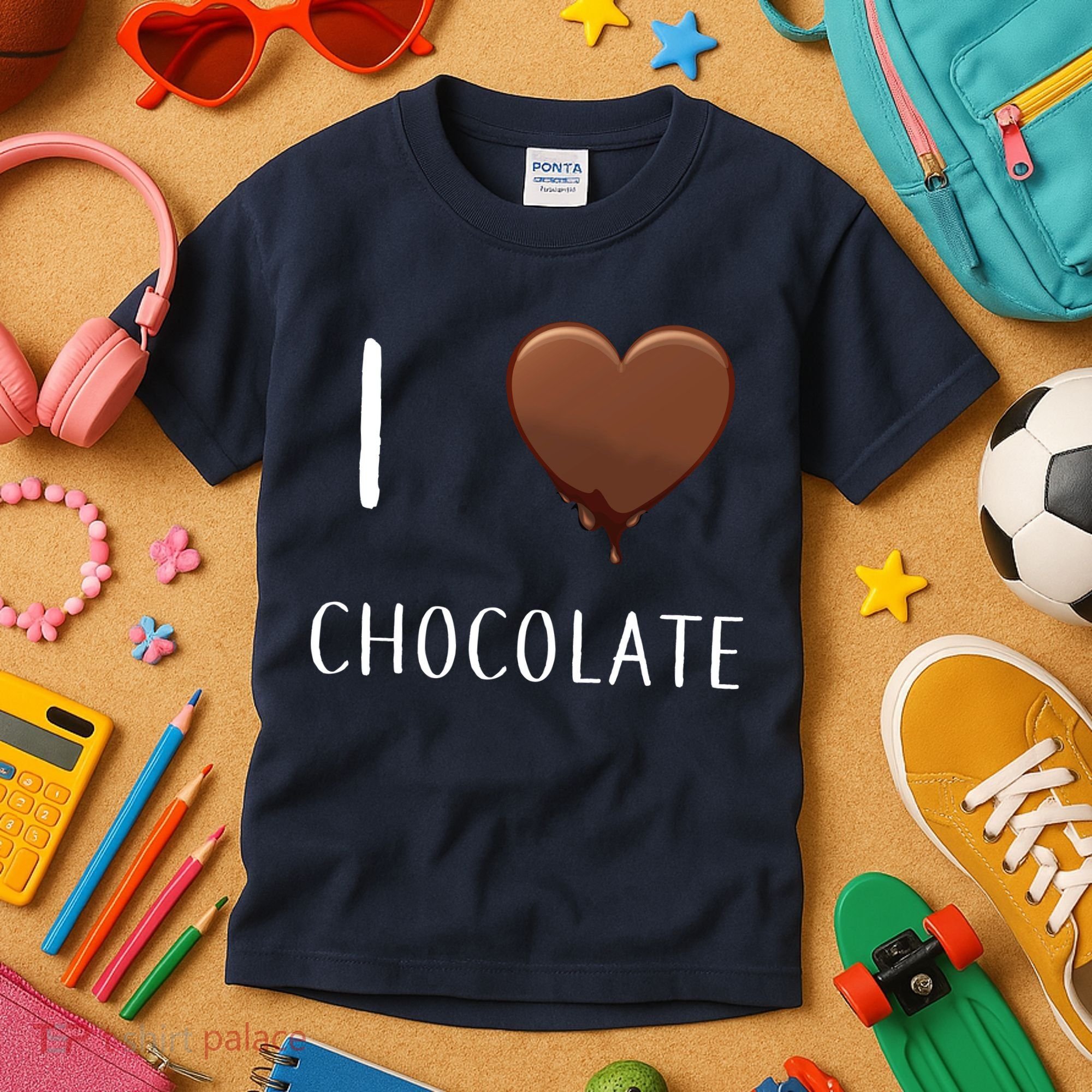 I Love Chocolate Kids T-Shirt