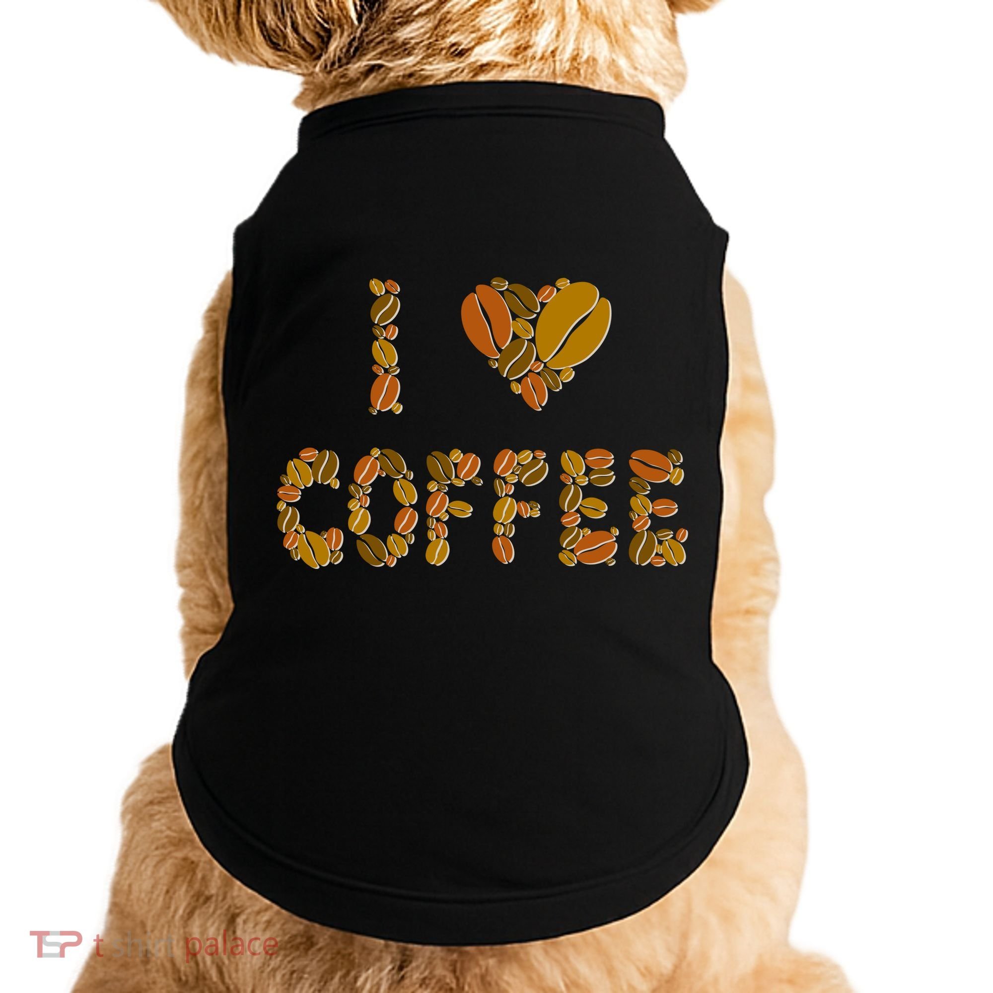 I Love Coffee Doggie Tank