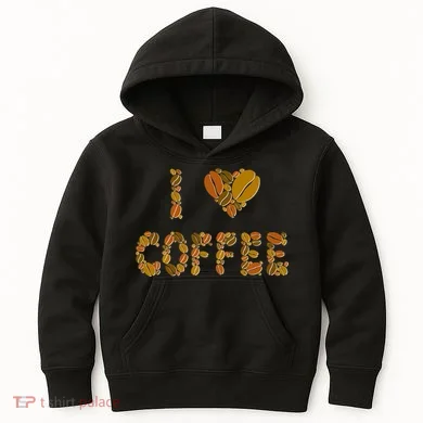 I Love Coffee Kids Hoodie