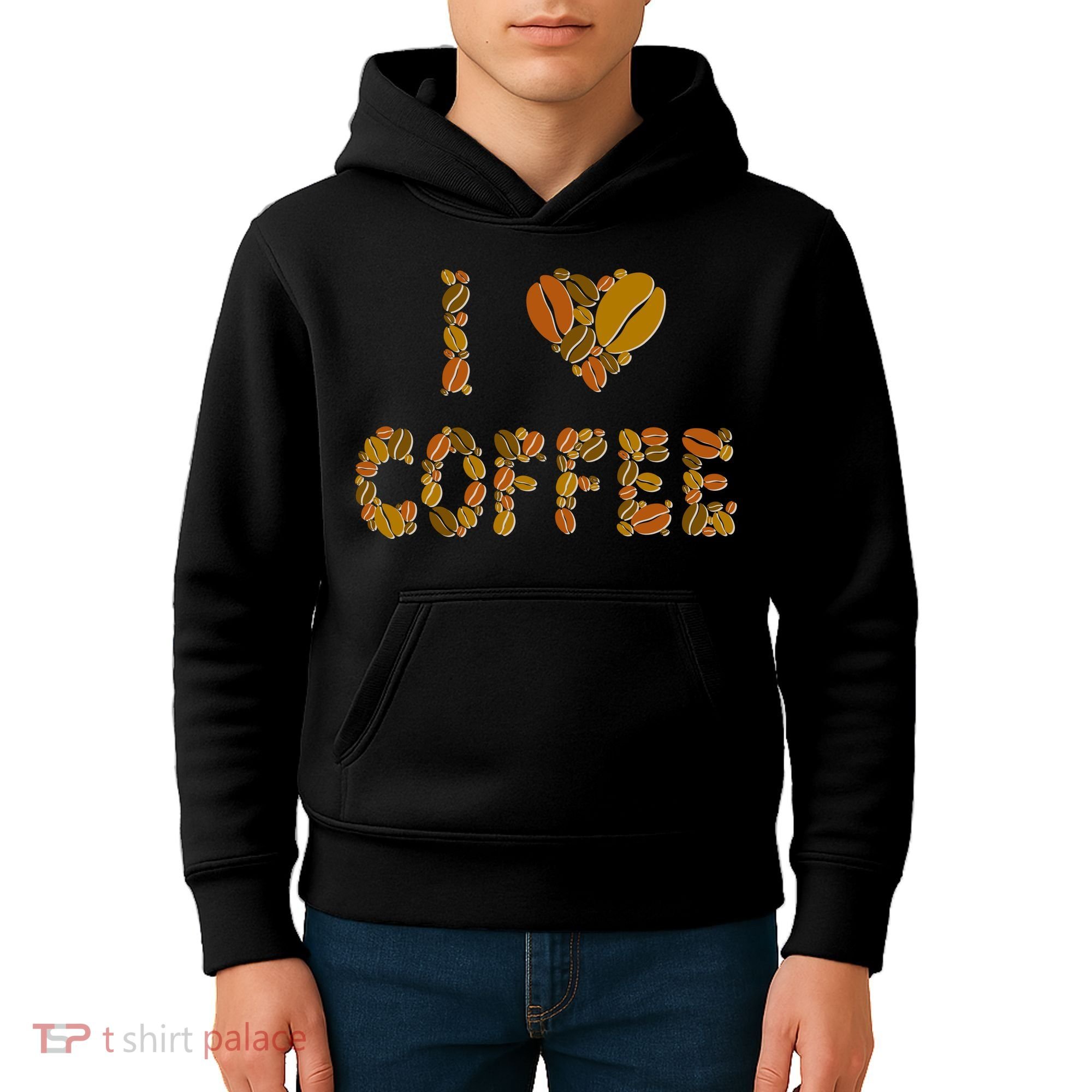 I Love Coffee Kids Hoodie