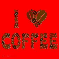 I Love Coffee Santa Hat thumb 1