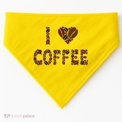 I Love Coffee USA-Made Doggie Bandana