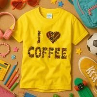I Love Coffee Kids T-Shirt thumb 3