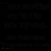 I Love Cooking My Family Commas Save Lives Coffee Mug thumb 5