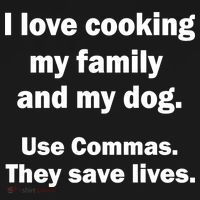 I Love Cooking My Family Commas Save Lives Mousepad thumb 1
