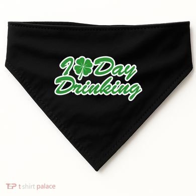 I Love Day Drinking USA-Made Doggie Bandana
