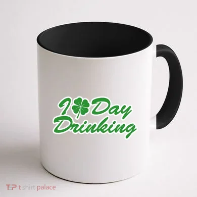 I Love Day Drinking Coffee Mug back