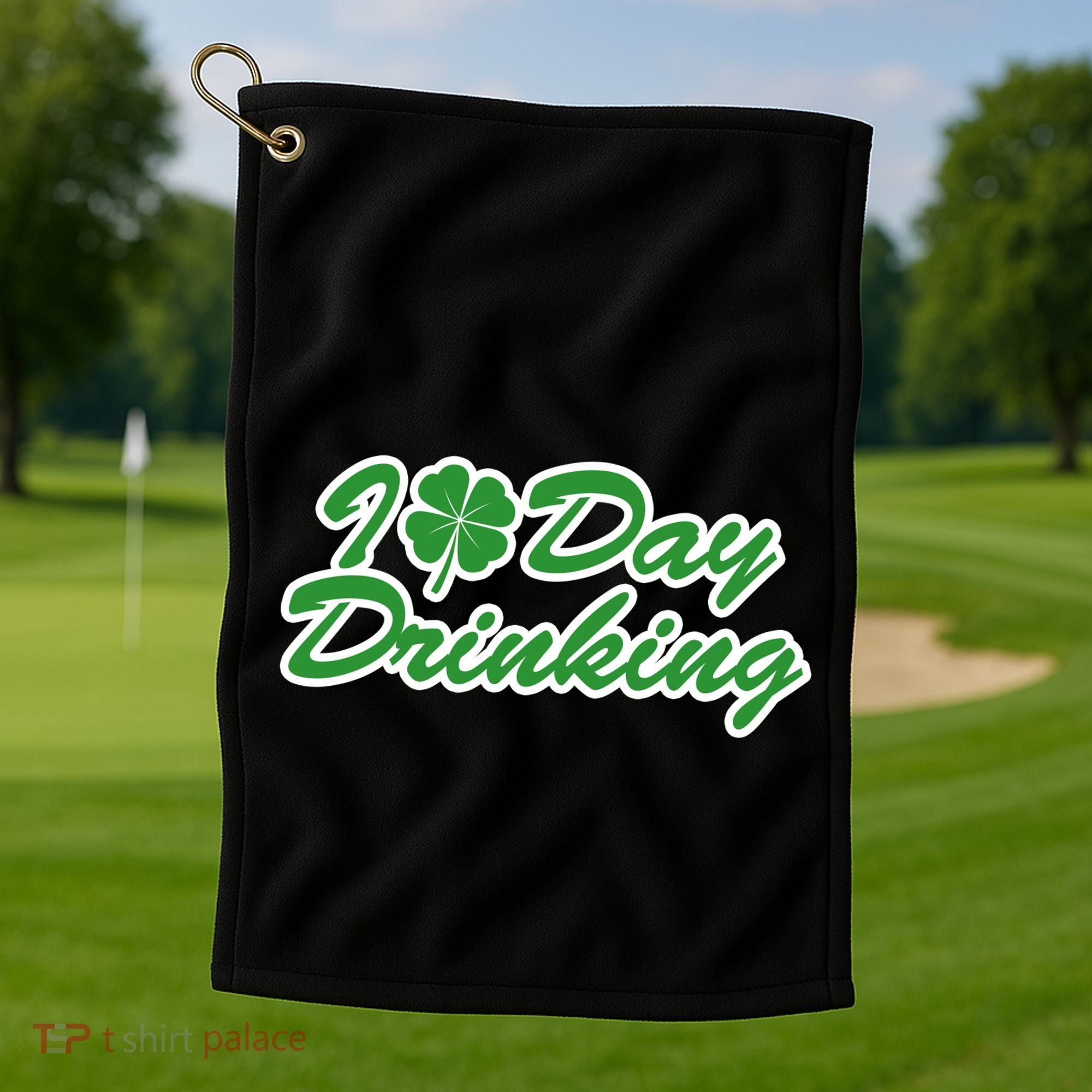 I Love Day Drinking Golf Towel