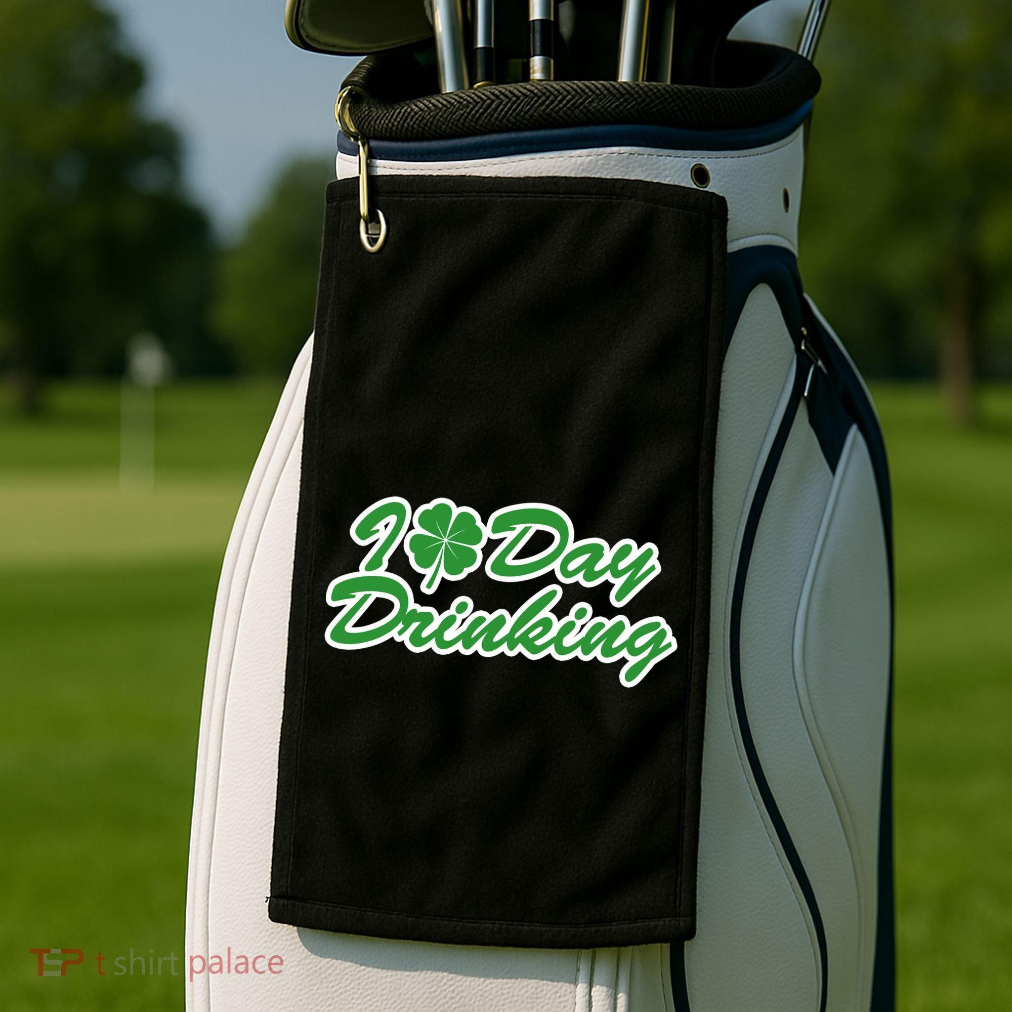 I Love Day Drinking Golf Towel